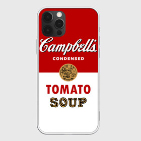 Чехол для iPhone 12 Pro Max с принтом Банка с супом Кэмпбелл в Санкт-Петербурге, Силикон |  | Тематика изображения на принте: campbell’s soup | pop art | popart | арт | банка с супом кэмпбелл | банки с супом кэмпбелл | большая банка супа кэмпбелл с открывашкой | поп арт | суп кэмпбелл | энди уорхол