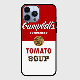 Чехол для iPhone 13 Pro Max с принтом Банка с супом Кэмпбелл в Санкт-Петербурге,  |  | campbell’s soup | pop art | popart | арт | банка с супом кэмпбелл | банки с супом кэмпбелл | большая банка супа кэмпбелл с открывашкой | поп арт | суп кэмпбелл | энди уорхол