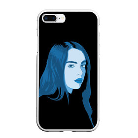 Чехол для iPhone 7Plus/8 Plus матовый с принтом Billie Eilish в Санкт-Петербурге, Силикон | Область печати: задняя сторона чехла, без боковых панелей | billie eilish | lovely | music | ocean eyes | pop | билли айлиш | девушка | музыка | океан | поп | эйлиш | элиш