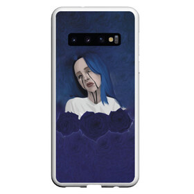 Чехол для Samsung Galaxy S10 с принтом Billie Eilish Flowers в Санкт-Петербурге, Силикон | Область печати: задняя сторона чехла, без боковых панелей | billie eilish | lovely | music | ocean eyes | pop | билли айлиш | девушка | музыка | океан | поп | эйлиш | элиш