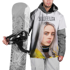 Накидка на куртку 3D с принтом BillieEilish в Санкт-Петербурге, 100% полиэстер |  | billie eilish | lovely | music | ocean eyes | pop | билли айлиш | девушка | музыка | океан | поп | эйлиш | элиш
