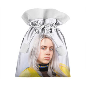 Подарочный 3D мешок с принтом BillieEilish в Санкт-Петербурге, 100% полиэстер | Размер: 29*39 см | Тематика изображения на принте: billie eilish | lovely | music | ocean eyes | pop | билли айлиш | девушка | музыка | океан | поп | эйлиш | элиш