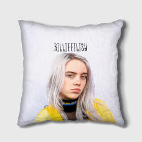 Подушка 3D с принтом BillieEilish в Санкт-Петербурге, наволочка – 100% полиэстер, наполнитель – холлофайбер (легкий наполнитель, не вызывает аллергию). | состоит из подушки и наволочки. Наволочка на молнии, легко снимается для стирки | billie eilish | lovely | music | ocean eyes | pop | билли айлиш | девушка | музыка | океан | поп | эйлиш | элиш