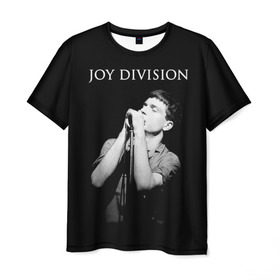 Мужская футболка 3D с принтом Joy Division в Санкт-Петербурге, 100% полиэфир | прямой крой, круглый вырез горловины, длина до линии бедер | ian curtis | joy division | joy division unknown pleasures | love will tear us apart | группы | иэн кёртис | пост панк | рок