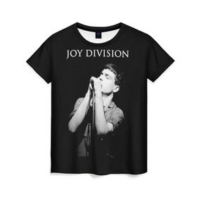 Женская футболка 3D с принтом Joy Division в Санкт-Петербурге, 100% полиэфир ( синтетическое хлопкоподобное полотно) | прямой крой, круглый вырез горловины, длина до линии бедер | ian curtis | joy division | joy division unknown pleasures | love will tear us apart | группы | иэн кёртис | пост панк | рок