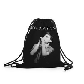 Рюкзак-мешок 3D с принтом Joy Division в Санкт-Петербурге, 100% полиэстер | плотность ткани — 200 г/м2, размер — 35 х 45 см; лямки — толстые шнурки, застежка на шнуровке, без карманов и подкладки | ian curtis | joy division | joy division unknown pleasures | love will tear us apart | группы | иэн кёртис | пост панк | рок