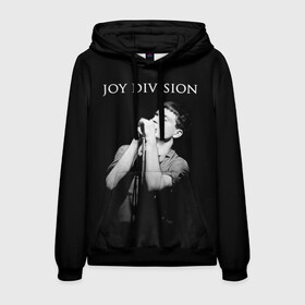 Мужская толстовка 3D с принтом Joy Division в Санкт-Петербурге, 100% полиэстер | двухслойный капюшон со шнурком для регулировки, мягкие манжеты на рукавах и по низу толстовки, спереди карман-кенгуру с мягким внутренним слоем. | Тематика изображения на принте: ian curtis | joy division | joy division unknown pleasures | love will tear us apart | группы | иэн кёртис | пост панк | рок