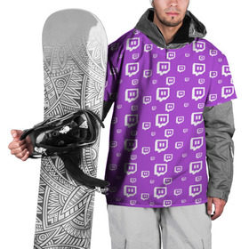 Накидка на куртку 3D с принтом Twitch в Санкт-Петербурге, 100% полиэстер |  | Тематика изображения на принте: game | gamer | logo | pattern | twitch | twitties | игры | логотип | паттерн | стрим | твитч | текстура