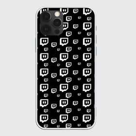 Чехол для iPhone 12 Pro Max с принтом Twitch в Санкт-Петербурге, Силикон |  | black and white | game | gamer | logo | pattern | twitch | twitties | игры | логотип | паттерн | стрим | твитч | текстура | черно белый