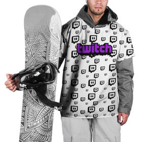 Накидка на куртку 3D с принтом Twitch в Санкт-Петербурге, 100% полиэстер |  | Тематика изображения на принте: game | gamer | logo | pattern | twitch | twitties | игры | логотип | паттерн | стрим | твитч | текстура