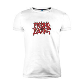 Мужская футболка премиум с принтом Morbid Angel в Санкт-Петербурге, 92% хлопок, 8% лайкра | приталенный силуэт, круглый вырез ворота, длина до линии бедра, короткий рукав | Тематика изображения на принте: death | morbid angel