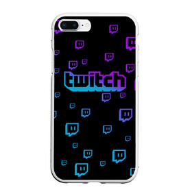 Чехол для iPhone 7Plus/8 Plus матовый с принтом Twitch (gradient) в Санкт-Петербурге, Силикон | Область печати: задняя сторона чехла, без боковых панелей | Тематика изображения на принте: видеоигры | видеостриминг | киберспорт | стрим | трансляции | турниры