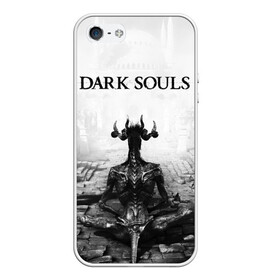 Чехол для iPhone 5/5S матовый с принтом Dark Souls в Санкт-Петербурге, Силикон | Область печати: задняя сторона чехла, без боковых панелей | dark souls | games | praise the sun | игры | компьютерные игры | рыцарь | тёмные души