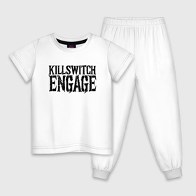 Детская пижама хлопок с принтом Killswitch Engage в Санкт-Петербурге, 100% хлопок |  брюки и футболка прямого кроя, без карманов, на брюках мягкая резинка на поясе и по низу штанин
 | killswitch engage | melodic metalcore
