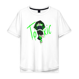 Мужская футболка хлопок Oversize с принтом Toxic в Санкт-Петербурге, 100% хлопок | свободный крой, круглый ворот, “спинка” длиннее передней части | chemical | girls
