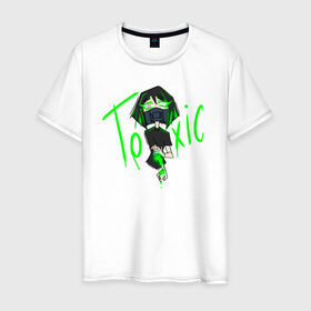 Мужская футболка хлопок с принтом Toxic в Санкт-Петербурге, 100% хлопок | прямой крой, круглый вырез горловины, длина до линии бедер, слегка спущенное плечо. | Тематика изображения на принте: chemical | girls