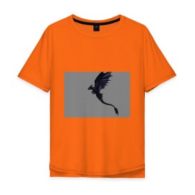Мужская футболка хлопок Oversize с принтом Как приручить дракона в Санкт-Петербурге, 100% хлопок | свободный крой, круглый ворот, “спинка” длиннее передней части | детский мультфильм | для детей | как приручить дракона | мультик | мультфильм
