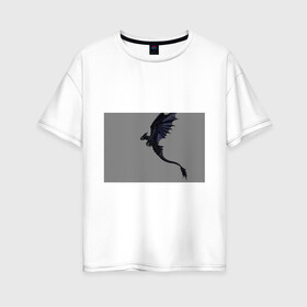 Женская футболка хлопок Oversize с принтом Как приручить дракона в Санкт-Петербурге, 100% хлопок | свободный крой, круглый ворот, спущенный рукав, длина до линии бедер
 | детский мультфильм | для детей | как приручить дракона | мультик | мультфильм