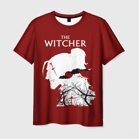 Мужская футболка 3D с принтом The Witcher в Санкт-Петербурге, 100% полиэфир | прямой крой, круглый вырез горловины, длина до линии бедер | wild hunt | арбалет | ведьмак 3 | геральт | дикая | магия | охота | сказка | сфера | фэнтези | цири