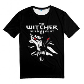 Мужская футболка 3D с принтом The Witcher 3: Wild Hunt в Санкт-Петербурге, 100% полиэфир | прямой крой, круглый вырез горловины, длина до линии бедер | wild hunt | арбалет | ведьмак 3 | геральт | дикая | магия | охота | сказка | сфера | фэнтези | цири