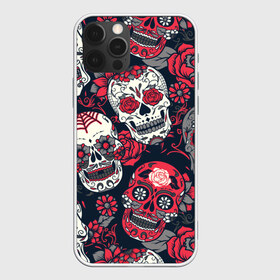 Чехол для iPhone 12 Pro Max с принтом Мексиканские черепа в Санкт-Петербурге, Силикон |  | графика | день мертвых | знак | иллюстрация | искусство | картинка | мексика | мексиканские | мода | национальный | орнамент | паутина | поминки | праздник | рисунок | розы | ромашки | символ | стиль