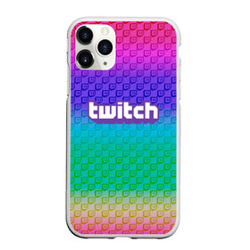 Чехол для iPhone 11 Pro матовый с принтом Rainbow Twitch в Санкт-Петербурге, Силикон |  | blog | cybersport | game | platform | player | service | stream | streamer | streaming | twitch | video | блоггер | игра | игрок | киберспорт | платформа | сервис | стрим | стример | твич