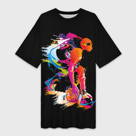 Платье-футболка 3D с принтом Баскетболист Карим Абдул Джаббар в Санкт-Петербурге,  |  | абстракция | баскетбол | бежит | белые | болельщик | игра | игрок | иллюстрация | коллаж | красные | кроссовки | мода | мяч | путешествие | радуга | серые | сила | скорость | спектр | спорт | спортсмен