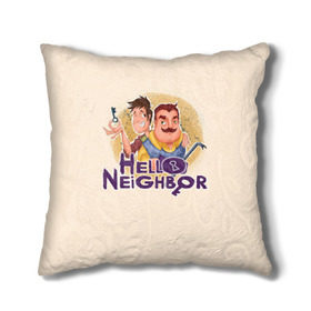 Подушка 3D с принтом Hello Neighbor в Санкт-Петербурге, наволочка – 100% полиэстер, наполнитель – холлофайбер (легкий наполнитель, не вызывает аллергию). | состоит из подушки и наволочки. Наволочка на молнии, легко снимается для стирки | Тематика изображения на принте: hello | horror | neighbor | survival | дом | нейбор | паркура | привет | сосед | стратегия | хеллоу