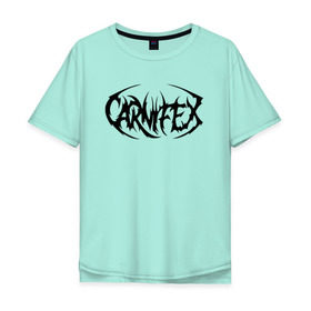 Мужская футболка хлопок Oversize с принтом Carnifex в Санкт-Петербурге, 100% хлопок | свободный крой, круглый ворот, “спинка” длиннее передней части | carnifex | deathcore