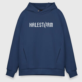 Мужское худи Oversize хлопок с принтом Halestorm в Санкт-Петербурге, френч-терри — 70% хлопок, 30% полиэстер. Мягкий теплый начес внутри —100% хлопок | боковые карманы, эластичные манжеты и нижняя кромка, капюшон на магнитной кнопке | Тематика изображения на принте: halestorm | hard rock