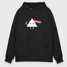 Мужское худи Oversize хлопок с принтом Kawaii Pink Floyd в Санкт-Петербурге, френч-терри — 70% хлопок, 30% полиэстер. Мягкий теплый начес внутри —100% хлопок | боковые карманы, эластичные манжеты и нижняя кромка, капюшон на магнитной кнопке | Тематика изображения на принте: anime | аниме | выстрел | лапочка | логотип | луч | милый | мимими | музыка | пистолет | прелесть | призма | радуга | рок | свет | треугольник