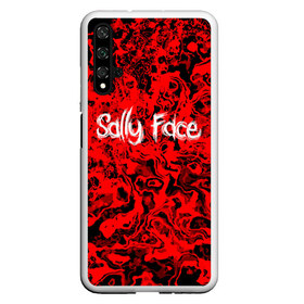 Чехол для Honor 20 с принтом Sally Face Bloody в Санкт-Петербурге, Силикон | Область печати: задняя сторона чехла, без боковых панелей | cтикер | game | larry | mask | new | sally face | sf | ангел | без маски | гизмо | девид | девочка | игра | казнь | компьютер | кровь | лари | ларри | лицемер | логотип | мальчик | маска | молнии | мрачная | на лице | надпись