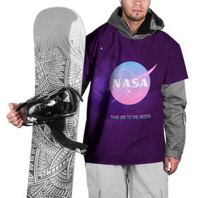Накидка на куртку 3D с принтом NASA. Take me to the Moon в Санкт-Петербурге, 100% полиэстер |  | administration | aeronautics | brand | logo | nasa | national | oldschool | space | usa | исследование | космос | лого | наса | национальное | олдскул | сша | управление