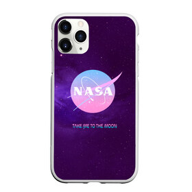 Чехол для iPhone 11 Pro Max матовый с принтом NASA Take me to the Moon в Санкт-Петербурге, Силикон |  | administration | aeronautics | brand | logo | nasa | national | oldschool | space | usa | исследование | космос | лого | наса | национальное | олдскул | сша | управление