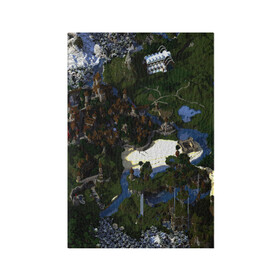 Обложка для паспорта матовая кожа с принтом City Of Minecraft в Санкт-Петербурге, натуральная матовая кожа | размер 19,3 х 13,7 см; прозрачные пластиковые крепления | blade | blocks | creeper | cubes | game | ken | mine craft | minecraft | mobs | sword | игры | крипер | майн крафт | майнкрафт | моб