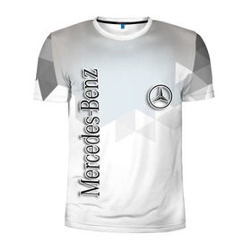 Мужская футболка 3D спортивная с принтом Mercedes в Санкт-Петербурге, 100% полиэстер с улучшенными характеристиками | приталенный силуэт, круглая горловина, широкие плечи, сужается к линии бедра | amg | mercedes | авто | автомобиль | иномарка | логотип | машина | мерседес | текстура