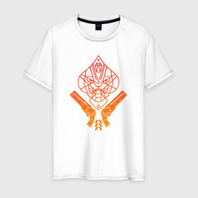 Мужская футболка хлопок с принтом ACE OF SPADES в Санкт-Петербурге, 100% хлопок | прямой крой, круглый вырез горловины, длина до линии бедер, слегка спущенное плечо. | 