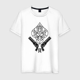 Мужская футболка хлопок с принтом ACE OF SPADES в Санкт-Петербурге, 100% хлопок | прямой крой, круглый вырез горловины, длина до линии бедер, слегка спущенное плечо. | 