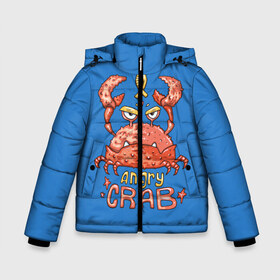 Зимняя куртка для мальчиков 3D с принтом Hungry crab в Санкт-Петербурге, ткань верха — 100% полиэстер; подклад — 100% полиэстер, утеплитель — 100% полиэстер | длина ниже бедра, удлиненная спинка, воротник стойка и отстегивающийся капюшон. Есть боковые карманы с листочкой на кнопках, утяжки по низу изделия и внутренний карман на молнии. 

Предусмотрены светоотражающий принт на спинке, радужный светоотражающий элемент на пуллере молнии и на резинке для утяжки | angry | crab | gloomy | hungry | ocean | red | sea | sign | stars | water | вода | голодный | графика | детский | звезды | злой | знак | иллюстрация | картинка | краб | красный | мода | море | морские | надпись | океан | рисунок | рыба