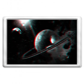 Магнит 45*70 с принтом Cosmos Glitch в Санкт-Петербурге, Пластик | Размер: 78*52 мм; Размер печати: 70*45 | вселенная | глитч | звезды | земля | космос | плеяды | пространство