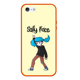 Чехол для iPhone 5/5S матовый с принтом Sally Face в Санкт-Петербурге, Силикон | Область печати: задняя сторона чехла, без боковых панелей | blue | diane | face | fisher | gizmo | henry | johnson | killer | larry | sally | генри | гизмо | джонсон | диана | ларри | лицо | салли | фейс | фишер