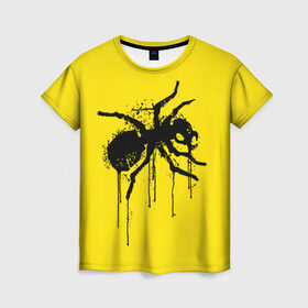 Женская футболка 3D с принтом The Prodigy в Санкт-Петербурге, 100% полиэфир ( синтетическое хлопкоподобное полотно) | прямой крой, круглый вырез горловины, длина до линии бедер | 90 е | the prodigy | кит флинт | музыка | муравей | панк | рок | техно | электро