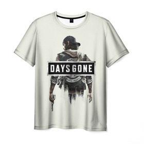 Мужская футболка 3D с принтом Days Gone Poster в Санкт-Петербурге, 100% полиэфир | прямой крой, круглый вырез горловины, длина до линии бедер | 2019 | days gone | game | poster | ps4 | zombie | жизнь после | зомби | игра