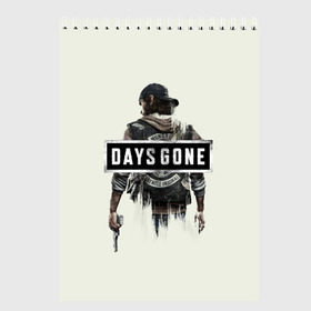 Скетчбук с принтом Days Gone Poster в Санкт-Петербурге, 100% бумага
 | 48 листов, плотность листов — 100 г/м2, плотность картонной обложки — 250 г/м2. Листы скреплены сверху удобной пружинной спиралью | 2019 | days gone | game | poster | ps4 | zombie | жизнь после | зомби | игра