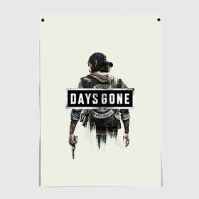 Постер с принтом Days Gone Poster в Санкт-Петербурге, 100% бумага
 | бумага, плотность 150 мг. Матовая, но за счет высокого коэффициента гладкости имеет небольшой блеск и дает на свету блики, но в отличии от глянцевой бумаги не покрыта лаком | 2019 | days gone | game | poster | ps4 | zombie | жизнь после | зомби | игра