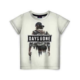 Детская футболка 3D с принтом Days Gone Poster в Санкт-Петербурге, 100% гипоаллергенный полиэфир | прямой крой, круглый вырез горловины, длина до линии бедер, чуть спущенное плечо, ткань немного тянется | 2019 | days gone | game | poster | ps4 | zombie | жизнь после | зомби | игра