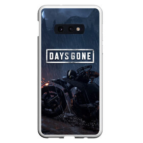 Чехол для Samsung S10E с принтом Days Gone в Санкт-Петербурге, Силикон | Область печати: задняя сторона чехла, без боковых панелей | Тематика изображения на принте: 2019 | days gone | game | poster | ps4 | zombie | жизнь после | зомби | игра