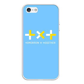 Чехол для iPhone 5/5S матовый с принтом TOMORROW X TOGETHER TXT в Санкт-Петербурге, Силикон | Область печати: задняя сторона чехла, без боковых панелей | bts | k pop | kpop | tomorrow x together | txt | бтс | к поп | кей поп | корейский поп | кпоп | поп | тикст | томмороу их тогезер