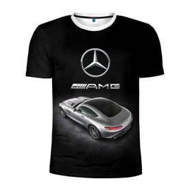 Мужская футболка 3D спортивная с принтом Mercedes V8 Biturbo AMG в Санкт-Петербурге, 100% полиэстер с улучшенными характеристиками | приталенный силуэт, круглая горловина, широкие плечи, сужается к линии бедра | amg | cool | design | mercedes | mercedes benz | motorsport | power | prestige | race | silver | sport car | status | автоспорт | гонка | дизайн | круто | мерседес | мощь | престиж | серебряный | спорткар | статус