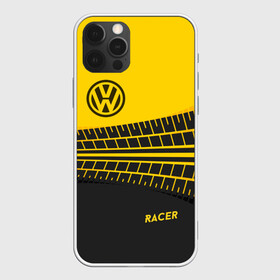 Чехол для iPhone 12 Pro Max с принтом Volkswagen в Санкт-Петербурге, Силикон |  | racer | авто | автолюбитель. volkswagen | гонщик | желто черная | колесо | машина | след | фольксваген | шина